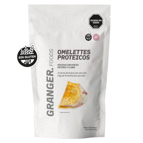 Granger Foods: Omelette Proteico – Jamón y Queso (alto en proteínas, bajo en grasas)