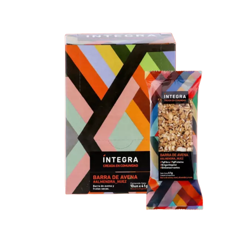 Barras Proteicas Integra – Almendra & Nuez X 10u