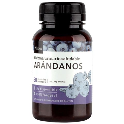 Natier: Cápsulas de Arándanos Concentrados – Antioxidante y Salud Cardiaca/Urinaria