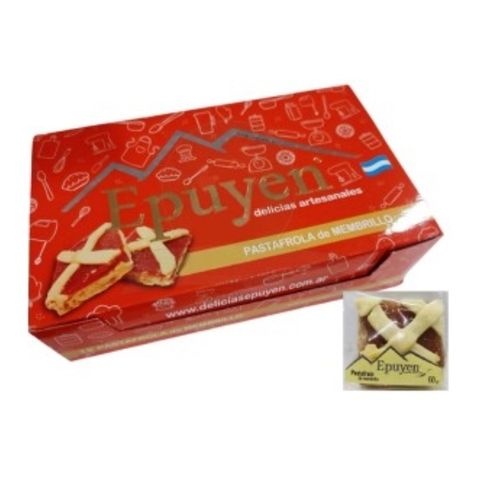 PASTAFROLA DE MEMBRILLO - Delicias Epuyén – Caja x 12 Unidades