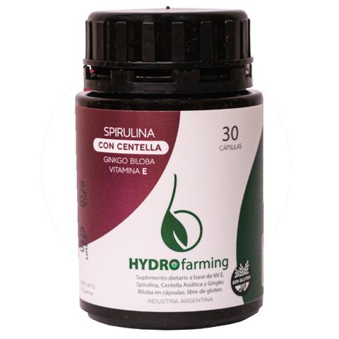 Spirulina Bogado con Centella, Ginkgo Biloba y Vitamina E 