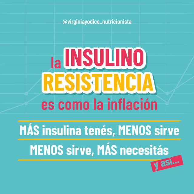 La insulino resistencia funciona igual que la inflación