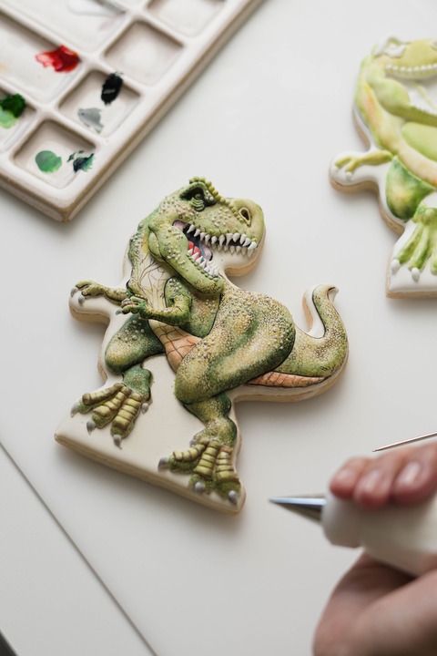 Clase Online Cookie Dinosaurio 