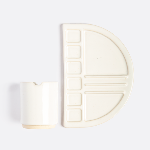 Set para Pintura de Cerámica Gres color Blanco