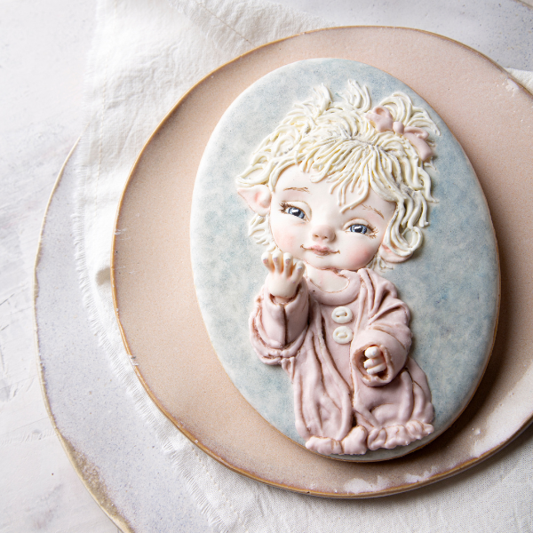 Detalle de una cookie con volumen