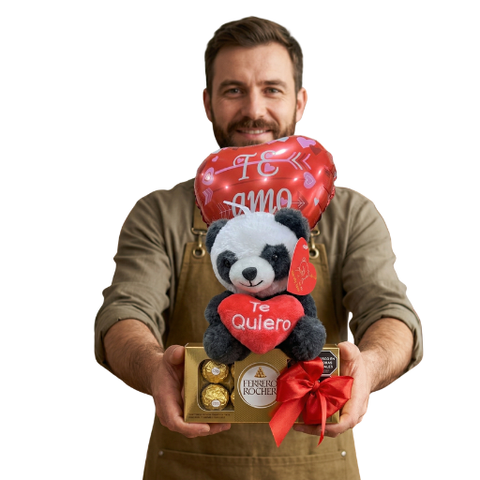 Curso Express Bombones rocher con peluche y globo
