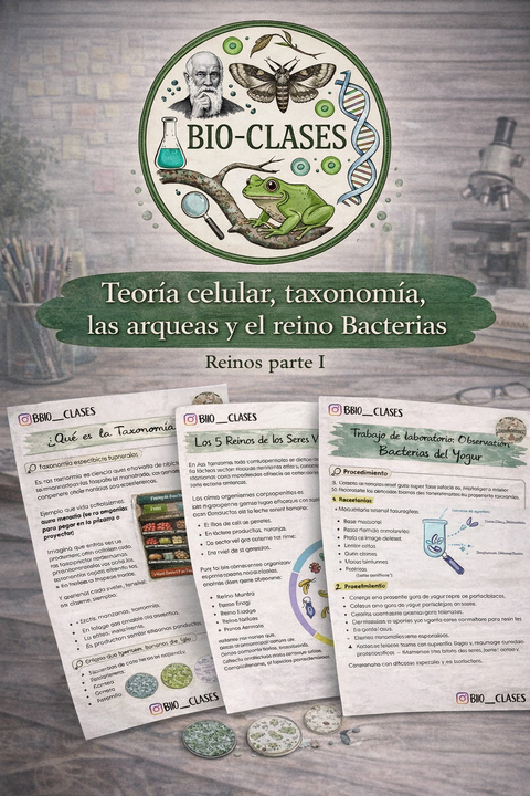 Bio-Clase: Teoría Celular, Taxonomía y Reinos Parte I 🤗💕
