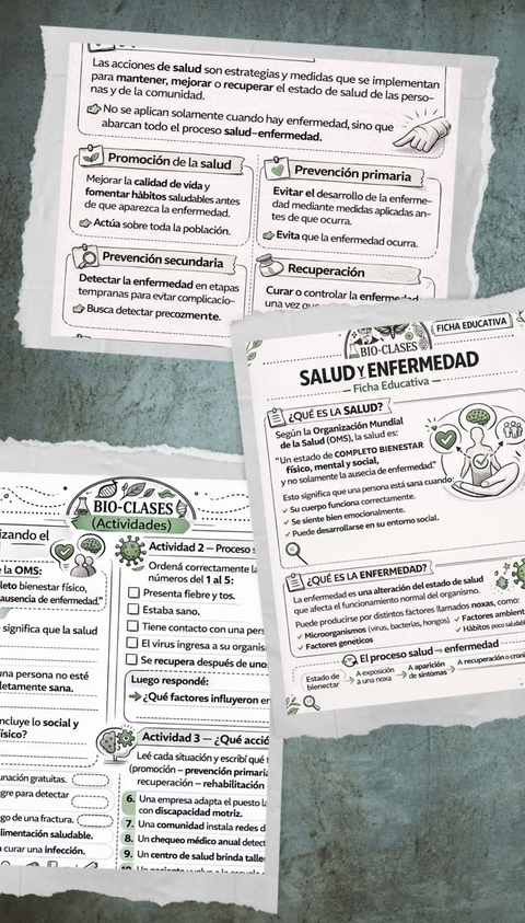 Bio-Clase: Noxas + Acciones de Salud 🧫🧫