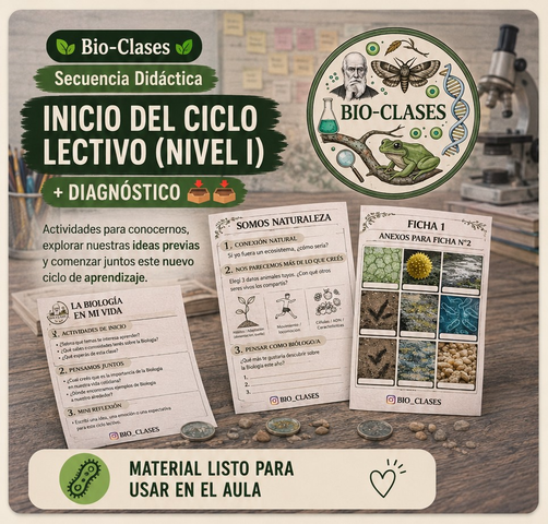 Bio-Clase: Inicio del Ciclo Lectivo (Nivel I y II) + Diagnóstico 📥📥