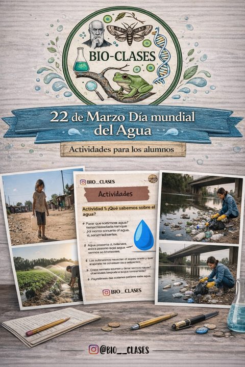 Bio-Clase: 22 de marzo Día Mundial del Agua💧💧