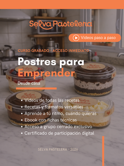 POSTRES PARA EMPRENDER DESDE CASA
