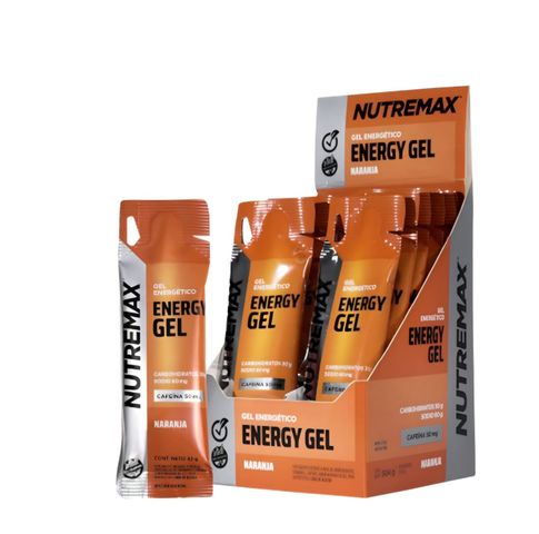 ENERGY GEL NARANJA CON CAFEÍNA NUTREMAX ( 12 POR 42 G) 