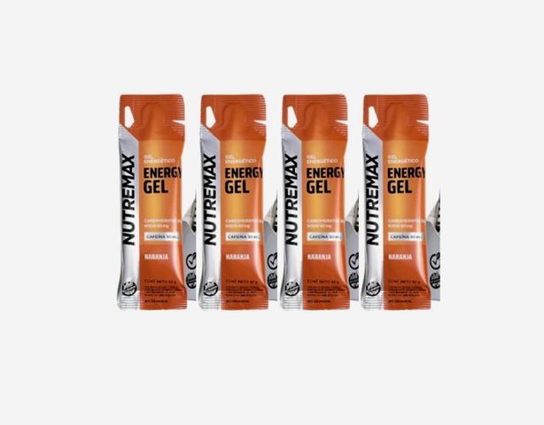ENERGY GEL NARANJA CON CAFEÍNA NUTREMAX ( POR 4 UNIDADES )