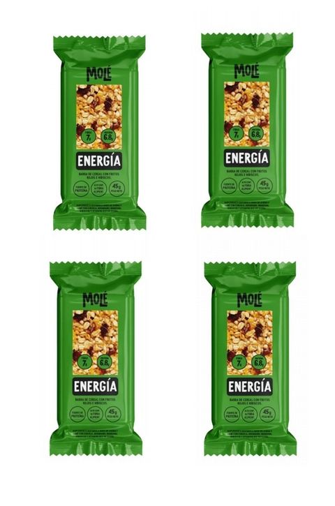 Barra de cereal Energía ( frutos rojos e hibiscus) ( x 4 )