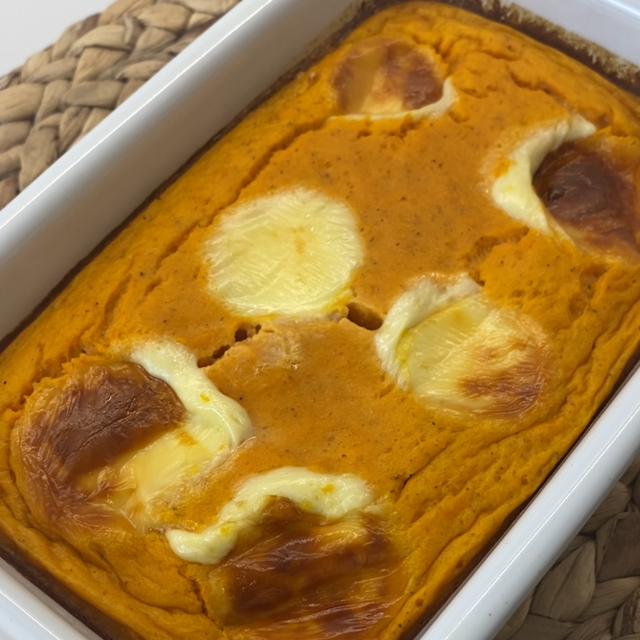 Suflé de calabacín y zanahoria