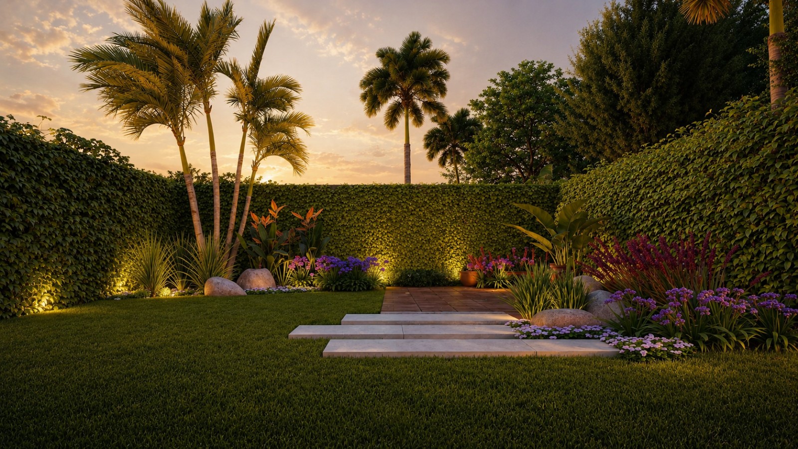 jardin natural, jardin deck, jardin palmera