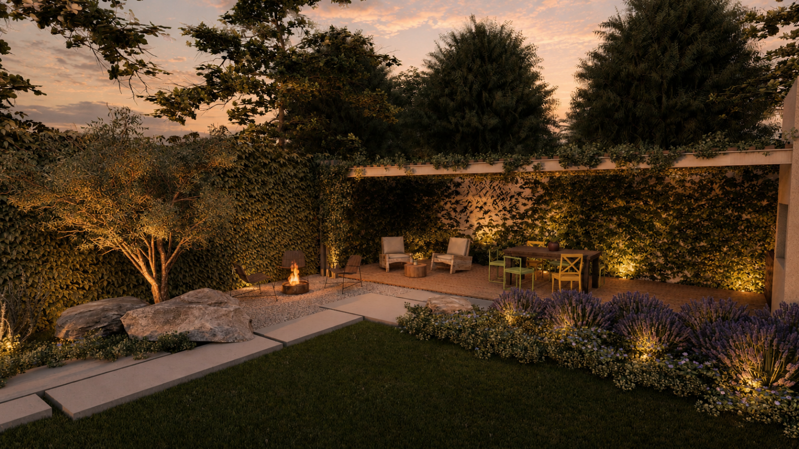 jardin moderno,