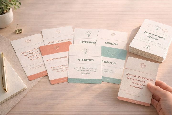 Tarjetas de Exploración Vocacional - Formato imprimible + Versión digital interactiva