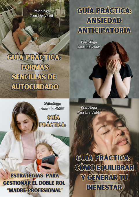 Pack Bienestar Emocional: 4 Guías Prácticas para reducir ansiedad, estrés y sobrecarga emocional