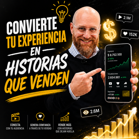 Convierte tu experiencia en historias que venden en menos de 15 días