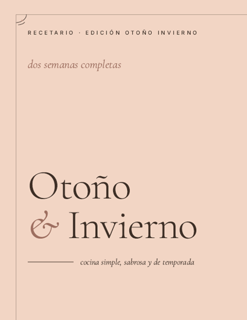 Recetario Otoño Invierno