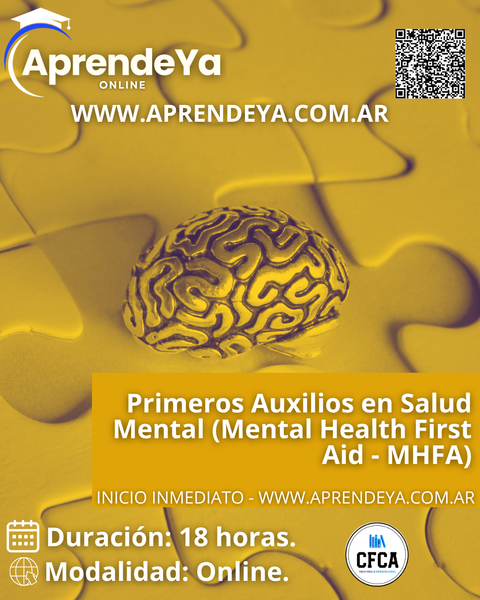 Operador de Primeros Auxilios en Salud Mental (Mental Health First Aid - MHFA)