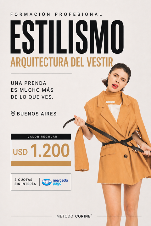 Formación Profesional Estilismo, La Arquitectura del Vestir - Presencial en Buenos Aires