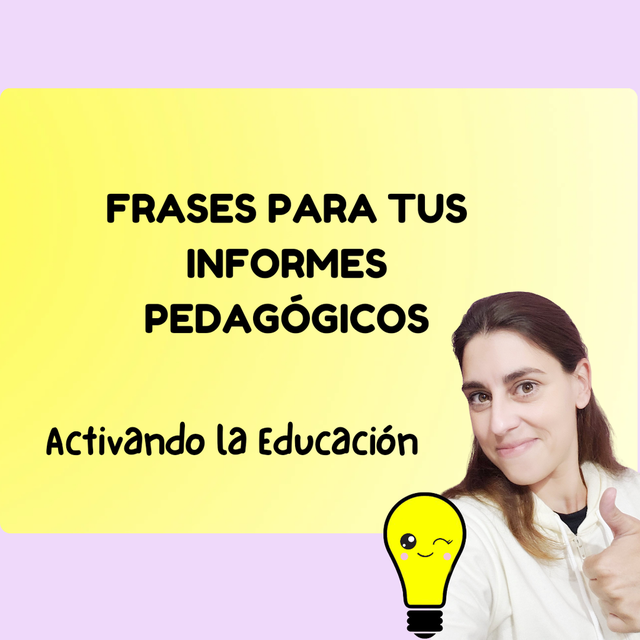 Frases para los informes pedagógicos