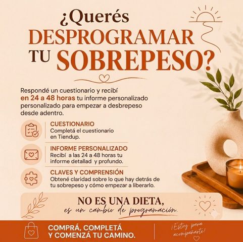 Desprogramá tu sobrepeso • Informe personalizado 