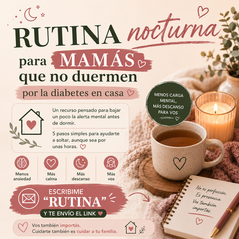 Rutina Nocturna — Para mamás que no duermen por la diabetes