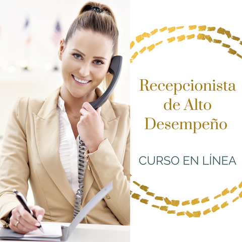 Grabación curso de Recepcionista de alto desempeño celebrado el día 16 de Noviembre de 2024