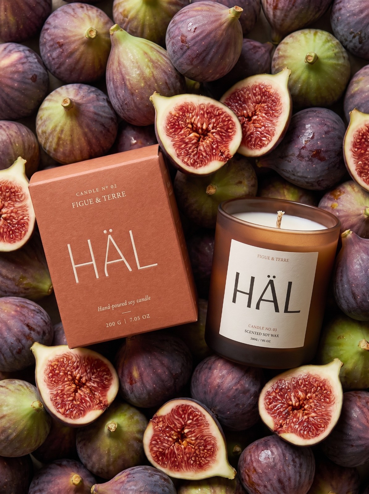Packaging de la vela HÄL Figue & Terre