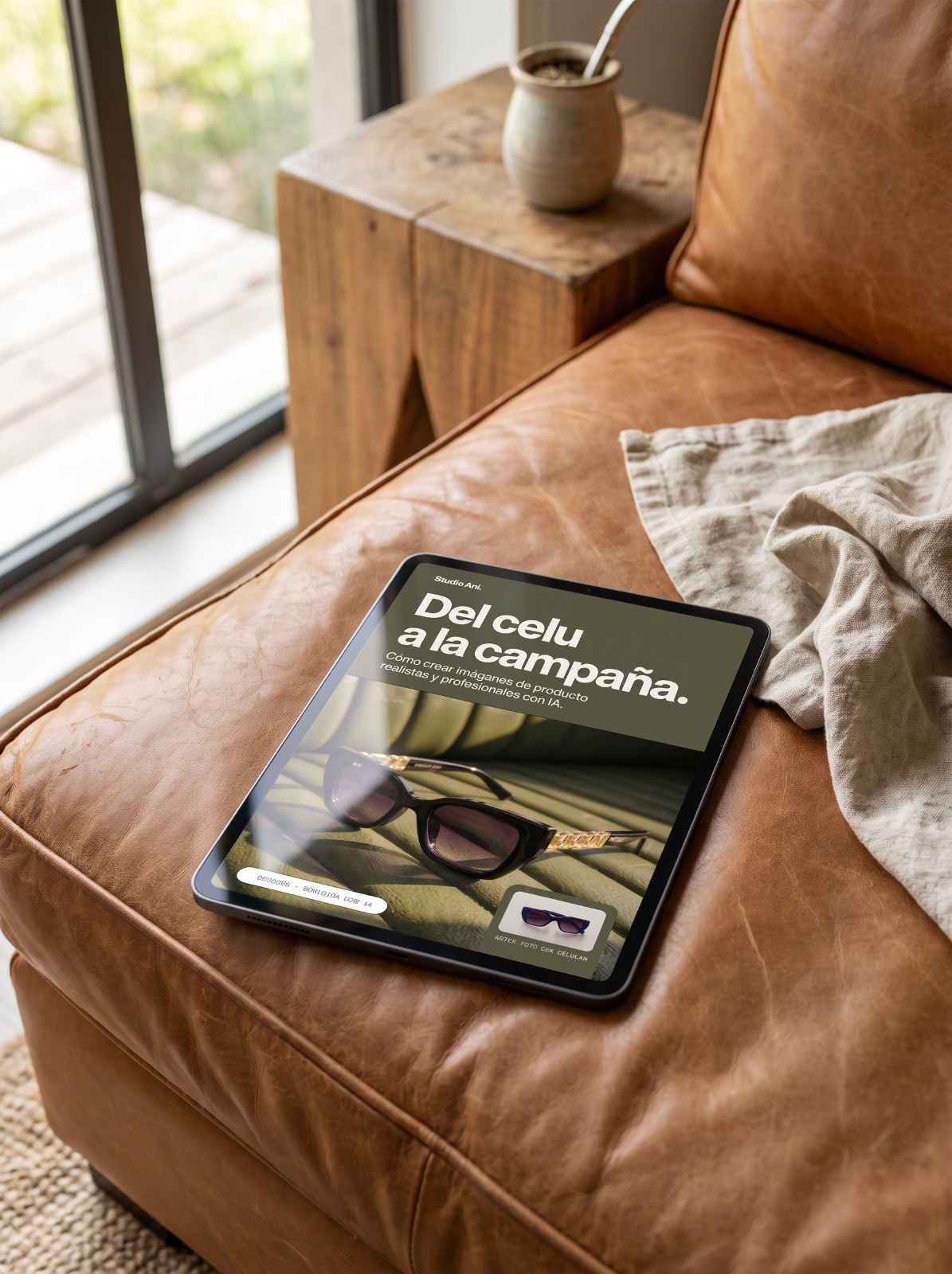 Ebook Del celu a la campaña en una tablet