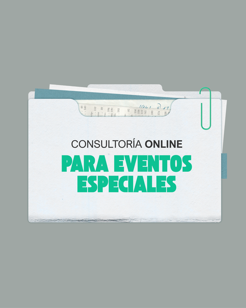 Consultoría ONLINE para eventos especiales