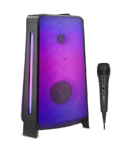 Torre De Sonido Noblex Mnt2x 4200w Sonido Bidireccional Con Micrófono