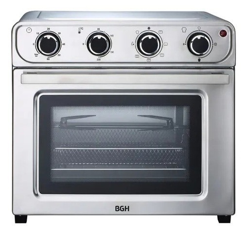 Horno Eléctrico Air Fryer Bgh 30 Litros Bhe30fx24t Color Plateado