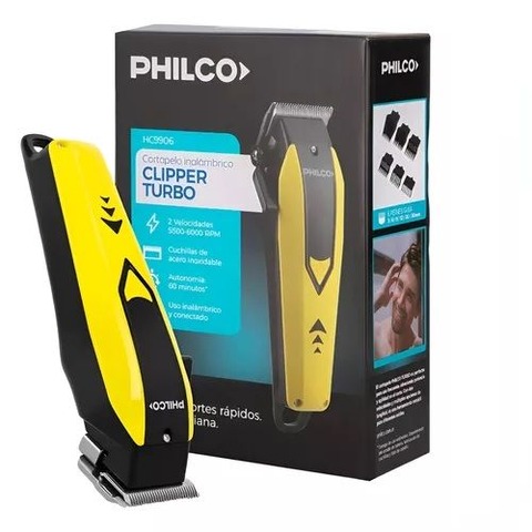 Cortadora Pelo Clipper Inalambrica Turbo Pro Philco Hc9906pp
