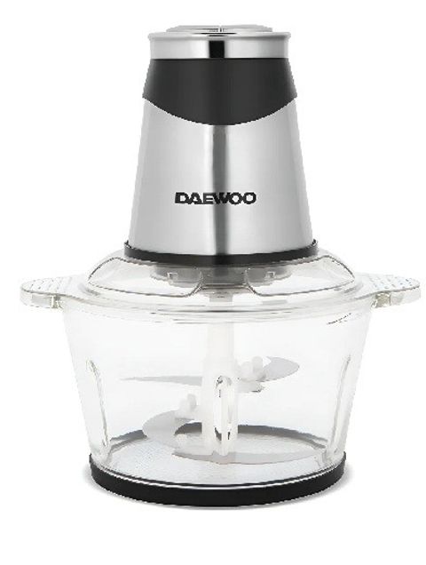 Picadora Procesa Alimentos Frutos Secos 500w 2l Acero Daewoo Color Negro