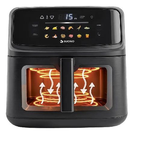 Airfryer Suono  Digital Con Doble Resistencia 10 litros  Color Negro