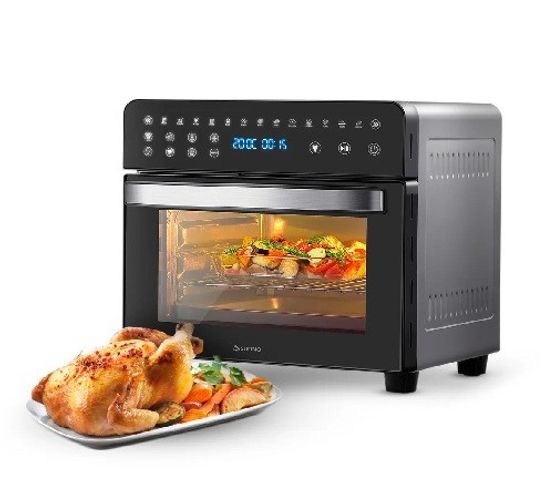 Horno Freidora De Aire Suono  13 Programas Fermentar Deshidratar Asar Calentar Con Accesorios Cesta Giratoria, Spiedo Y Bandejas 