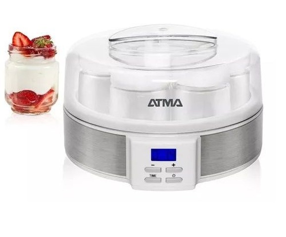 Yogurtera  Atma Ym3010p  7 Porciones Timer Digital Color Blanco