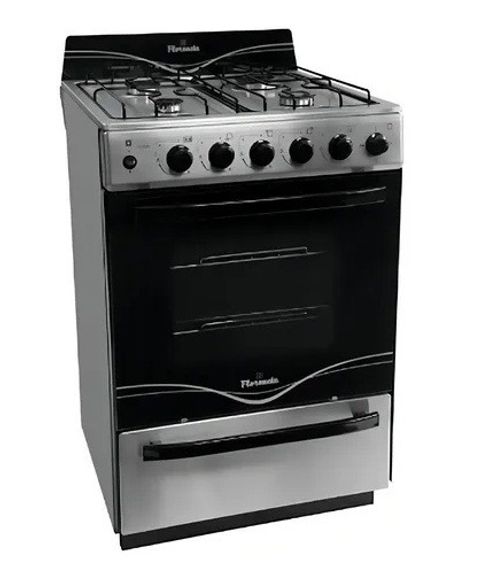 Cocina Florencia  5538f Multigas  Acero Inox luz encendido