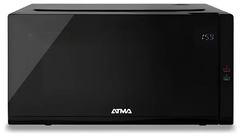 Microondas Atma 25 litros  Full Screen - Con Grill Digital Negro