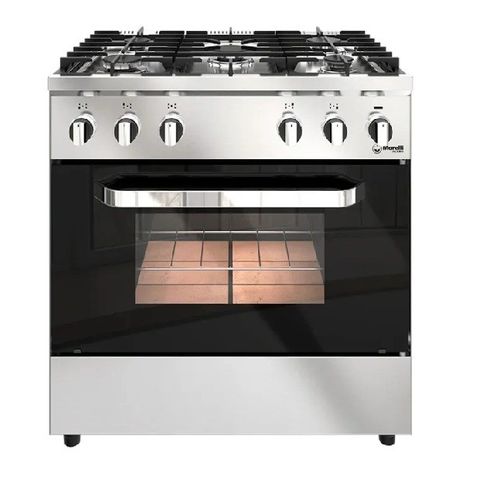 Cocina industrial Morelli Acero 820 gn color acero inoxidable con puerta con visor