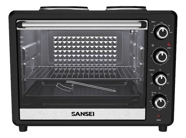 Horno Electrico Sansei  63 litros con anafe Hgcsa6324auapi 2800w