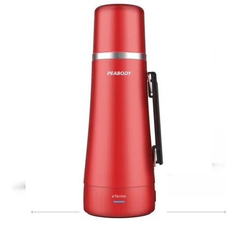 Termo Electrico Peabody Et1001n E-termo 1l Mate Bombilla P1 Color Negro
