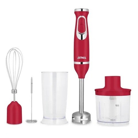 Licuadora De Mano Atma 600w Rojo