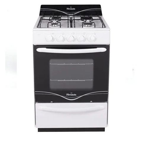Cocina Florencia 5516f Multigas Enlozada Blanca 56 Cm 4 Horn