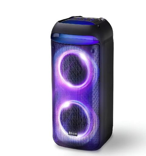 Parlante Suono Bluetooth 8'' Con Luz Rgb Tws Función Karaoke Negro