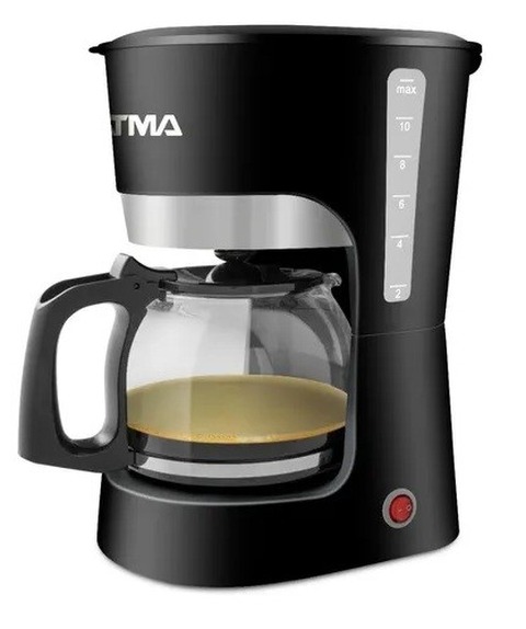Cafetera Filtro Atma Semi Automática 1.5l Ca8143dhfp Negra Color Negro